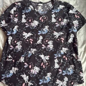 Disney 101 Dalmatian scrub top